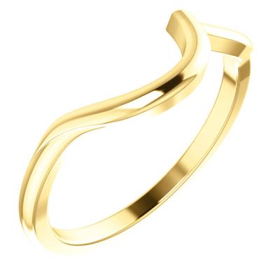 Ladies 14K White Matching Band