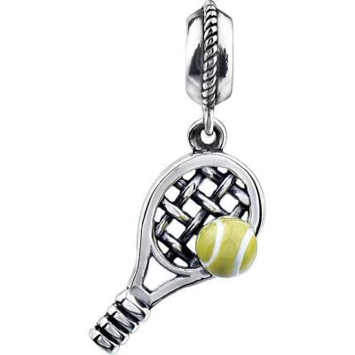 Sterling Silver 18x9.5 mm Kera Tennis Charm 