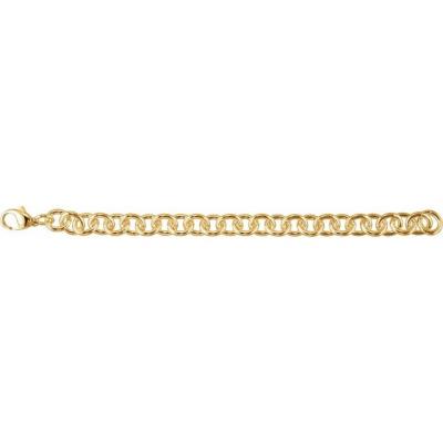 Mens Sterling Silver 10 mm Cable 8.5" Bracelet 
