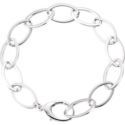 Ladies Sterling Silver 11.2 mm Oval Link 8" Bracelet