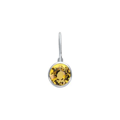 Sterling Silver November Birthstone 11.5x4.5 mm Hook Charm/Pendant