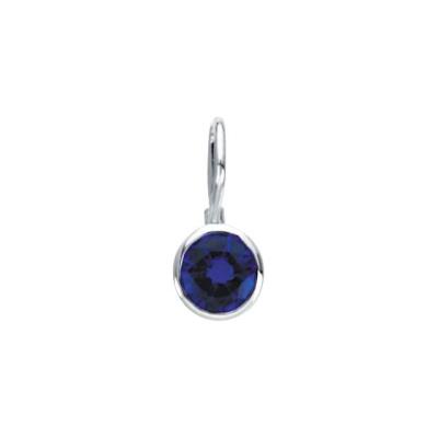 Sterling Silver September Birthstone 12.5x5.75 mm Hook Charm/Pendant