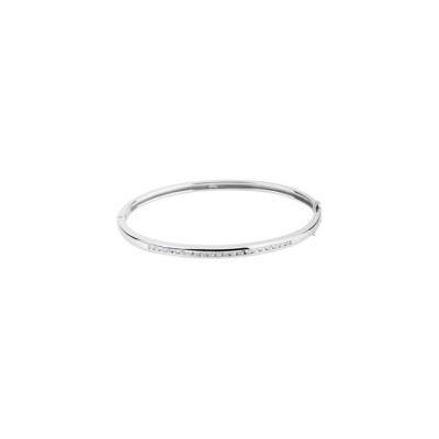 Ladies 14K White 5/8 CTW Diamond Bangle Bracelet