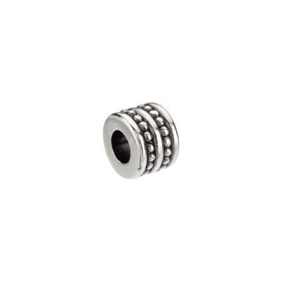 Ladies Sterling Silver Kera® Double Granulated Bead