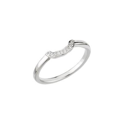 14K White .05 CTW Diamond Matching Band