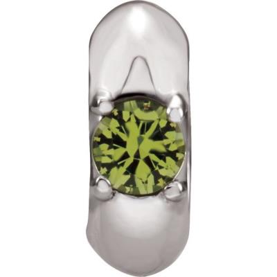 14K White August Birth of a Child™ Miniature Birthstone Ring Pendant