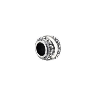 Ladies Sterling Silver 9.3x7.2 mm Double Granulated Bead