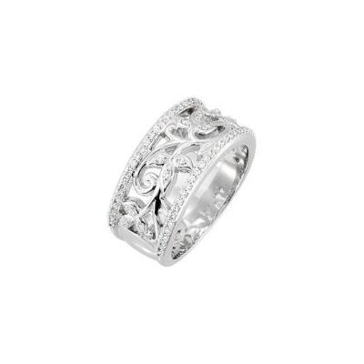 14K White 3/8 CTW Diamond Anniversary Band