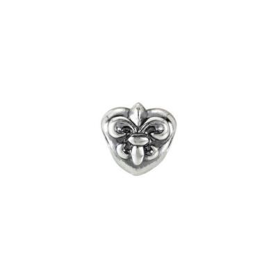 Ladies Sterling Silver 10 mm Fleur-de-Lis Bead