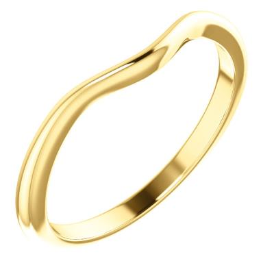 Ladies 14K Yellow Gold Matching Band