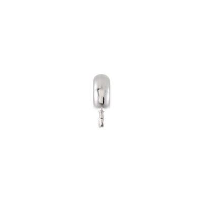 Sterling Silver 7 mm Stopper Bead with Dangle Ring