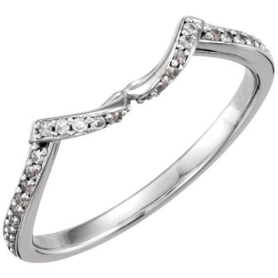 Ladies 14K White .08 CTW Diamond Band