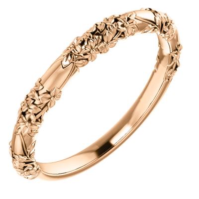 Ladies 14K White Matching Band 