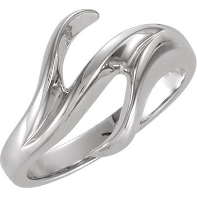 Ladies 14K White Freeform Remount Ring
