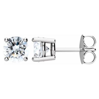 Ladies 14K White 1 1/2 CTW Diamond Earrings