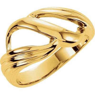 Ladies 14K Yellow Gold Freeform Remount Ring