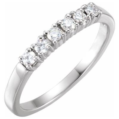 14K White 1/4 CTW Diamond Anniversary Band