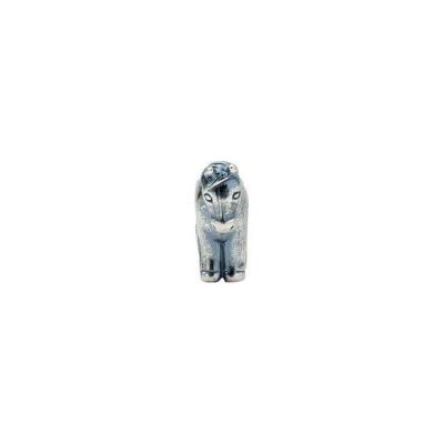 Ladies Sterling Silver 13.5x11 mm Horse Slider Bead
