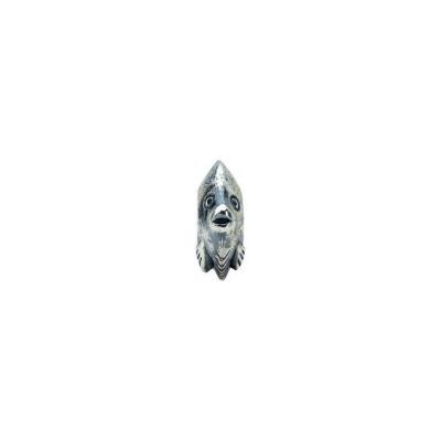Ladies Sterling Silver 12.25x11.25 mm Fish Bead