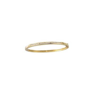 Ladies 14K Yellow Gold 5/8 CTW Diamond Bangle Bracelet