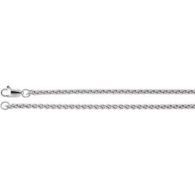 Sterling Silver 2.4 mm Wheat 18" Chain