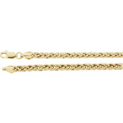 Ladies 14K Yellow Gold 3.25 mm Palma 7" Chain