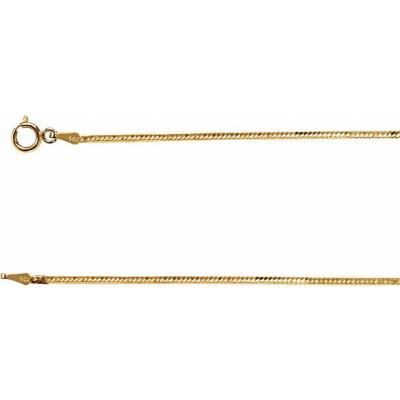 14K Yellow Gold 1.5 mm Flexible Herringbone Chain 24" Chain
