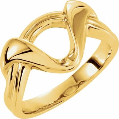 Ladies 14K Yellow Gold Freeform Remount Ring
