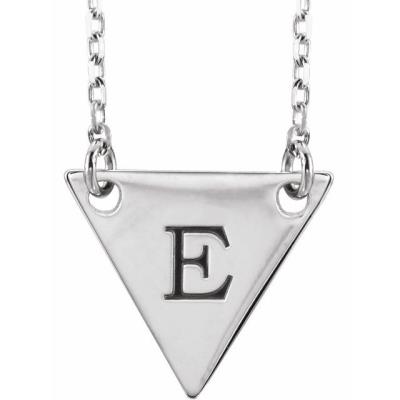 Sterling Silver Geometric 18" Necklace