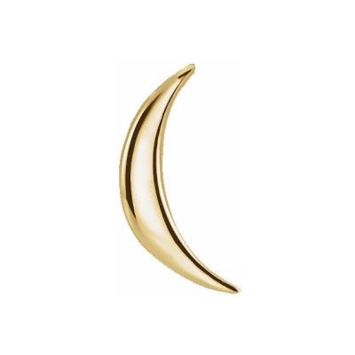 14K Yellow Gold Crescent Pendant 