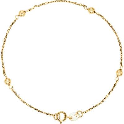 14K Yellow Gold Youth Station 6" Bracelet