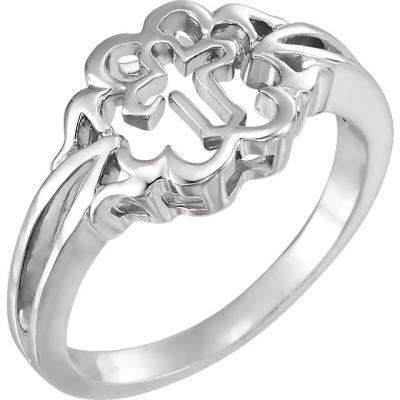Sterling Silver Cross Chastity Rings® Size 6
