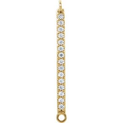 14K Yellow Gold .04 CTW Diamond Internediate Link