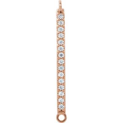 14K Rose .04 CTW Diamond Internediate Link