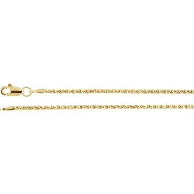 Ladies 14K Yellow Gold 1.5 mm Wheat 7" Chain