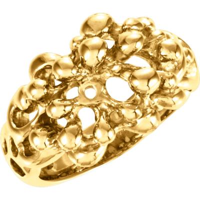 14K Yellow Nugget Fashion Band