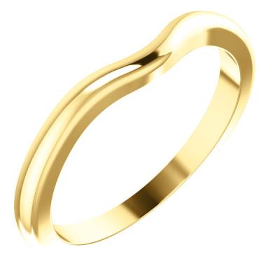 Ladies 14K Yellow Gold Matching Band