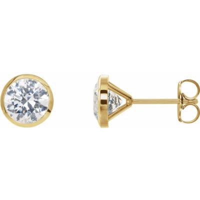 14K Yellow Gold 1/4 CTW Diamond Cocktail-Style Earrings