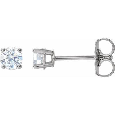 14K White 1/3 CTW Diamond Earrings