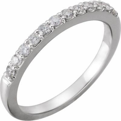 Ladies 14K White 1/3 CTW Diamond Matching Band  