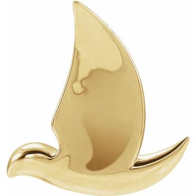 14K Yellow Gold Holy Spirit Dove Pendant  