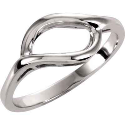 14K White Remount Shank