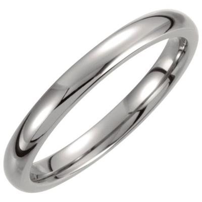 Ladies Titanium 3 mm Domed Polished Band Size 5.5