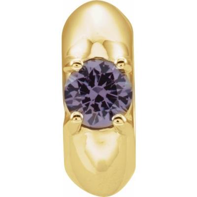 14K Yellow June Birth of a Child™ Miniature Birthstone Ring Pendant