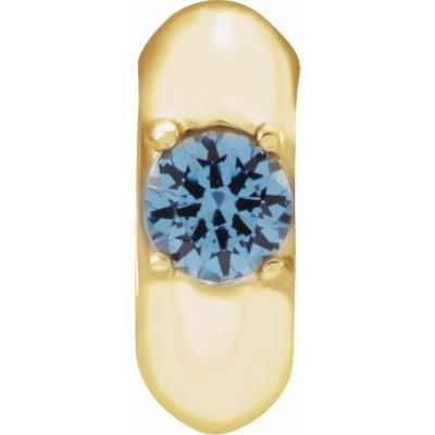 14K Yellow December Birth of a Child™ Miniature Birthstone Ring Pendant