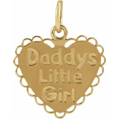 14K Yellow Gold "Daddy's Little Girl" Pendant  