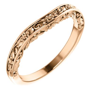 Ladies 14K White Band