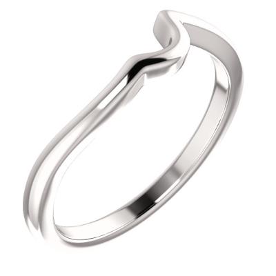 Ladies 14K White Band Mounting