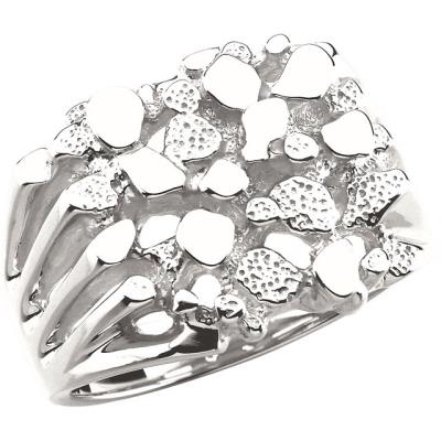 14K Yellow Gold Men's Nugget Ring