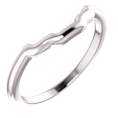 Ladies 14K White Matching Band 